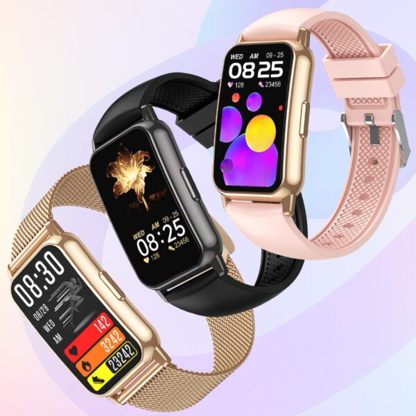Montre de sport pour femme avec fonction d'appel Bluetooth
