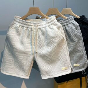 Short tendance à motifs ondulés pour homme