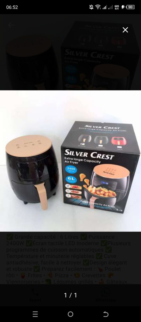 Air fryer 6 litres
